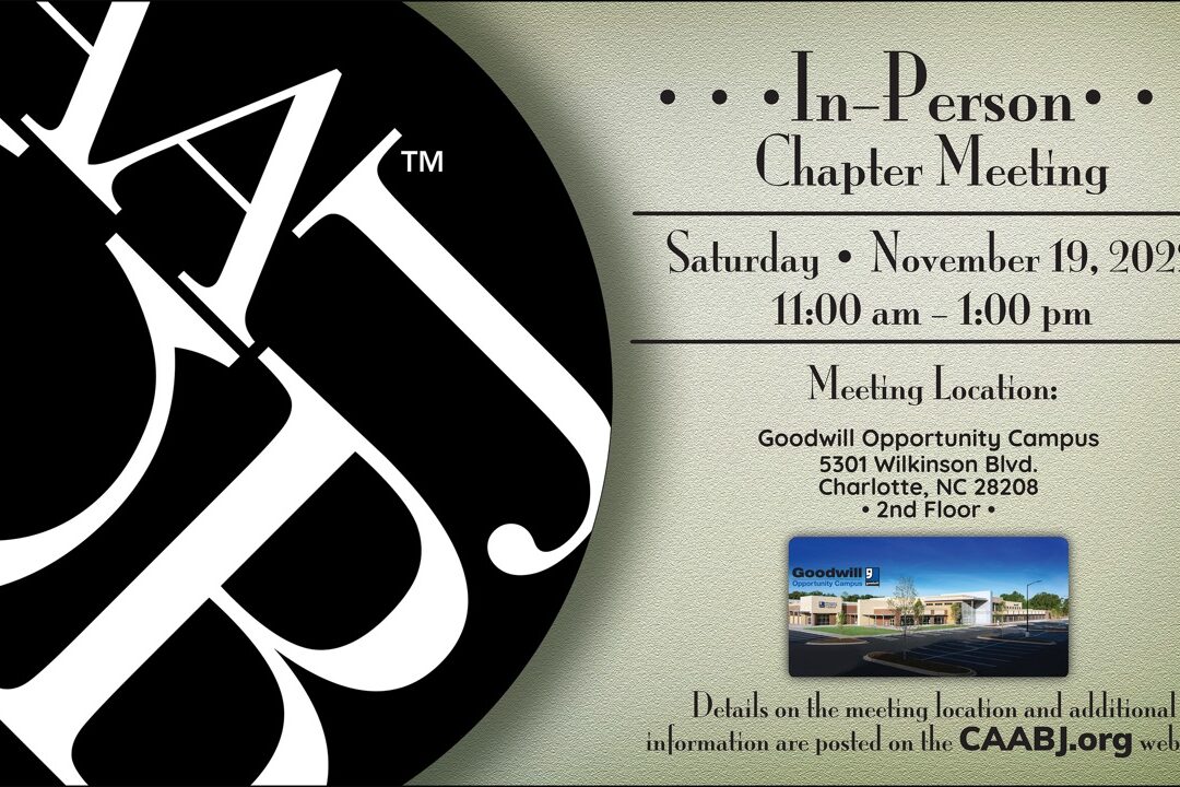 CAABJ In-Person Chapter Meeting • November 19, 2022